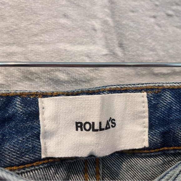 NWT ROLLA’S 34x25” STUBS Slim Short Leg - Stoned Rip Jeans (SAMPLE) - Picture 5 of 12